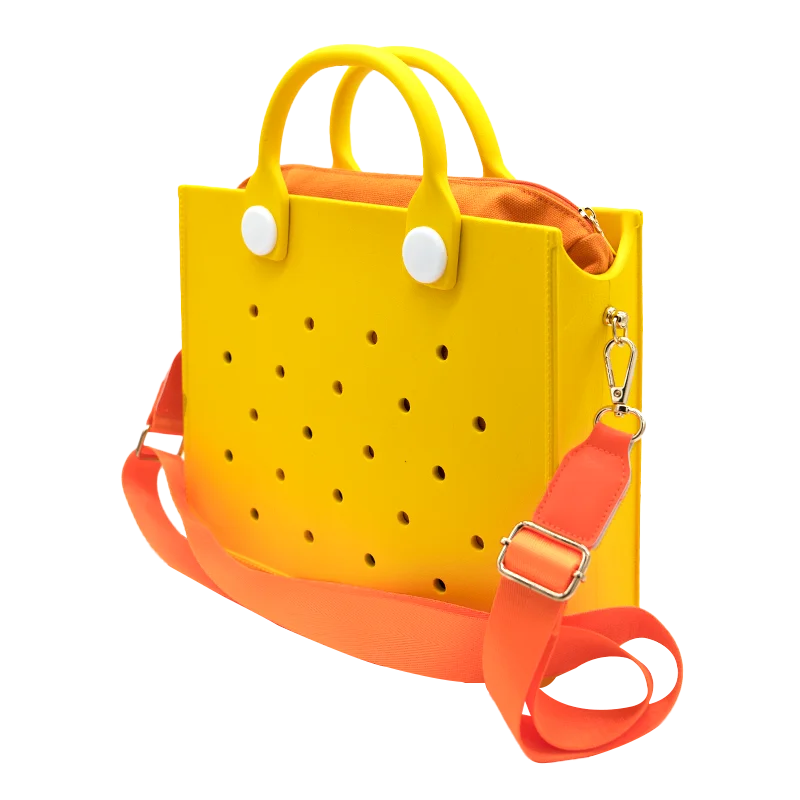 Fashion Large Storage Women Shoulder Bag Soft EVA Safety Handbag for Women Outdoors Waterproof Beach Tote Bag fit Wedding Party
