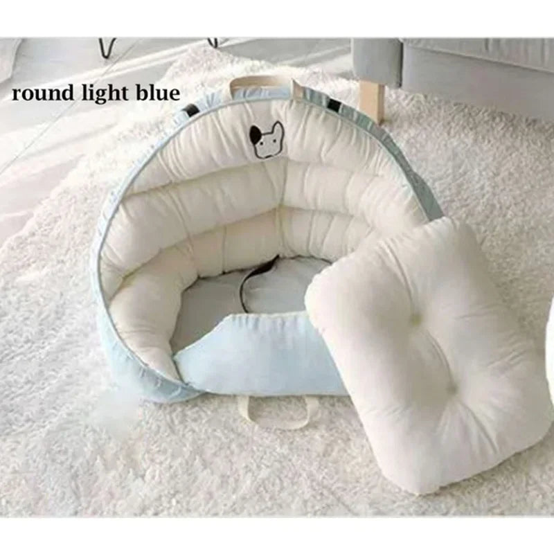 Blue Starry Sky Travel Dog Car Seats for Small Medium Dogs Pet Car Carrier Bed Cover Comfortable and Warm Pet Products