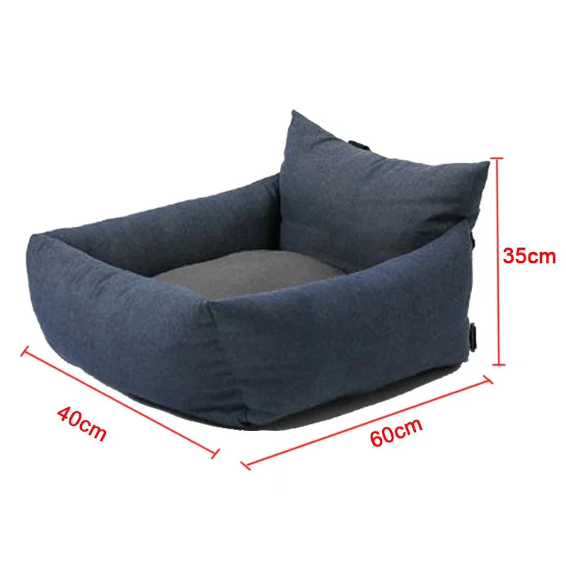 Blue Starry Sky Travel Dog Car Seats for Small Medium Dogs Pet Car Carrier Bed Cover Comfortable and Warm Pet Products