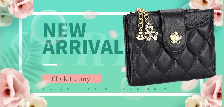 New Women Genuine Leather Purses Female Cowhide Wallets Lady Small Coin Pocket Rfid Card Holder Mini Money Bag Portable Clutch