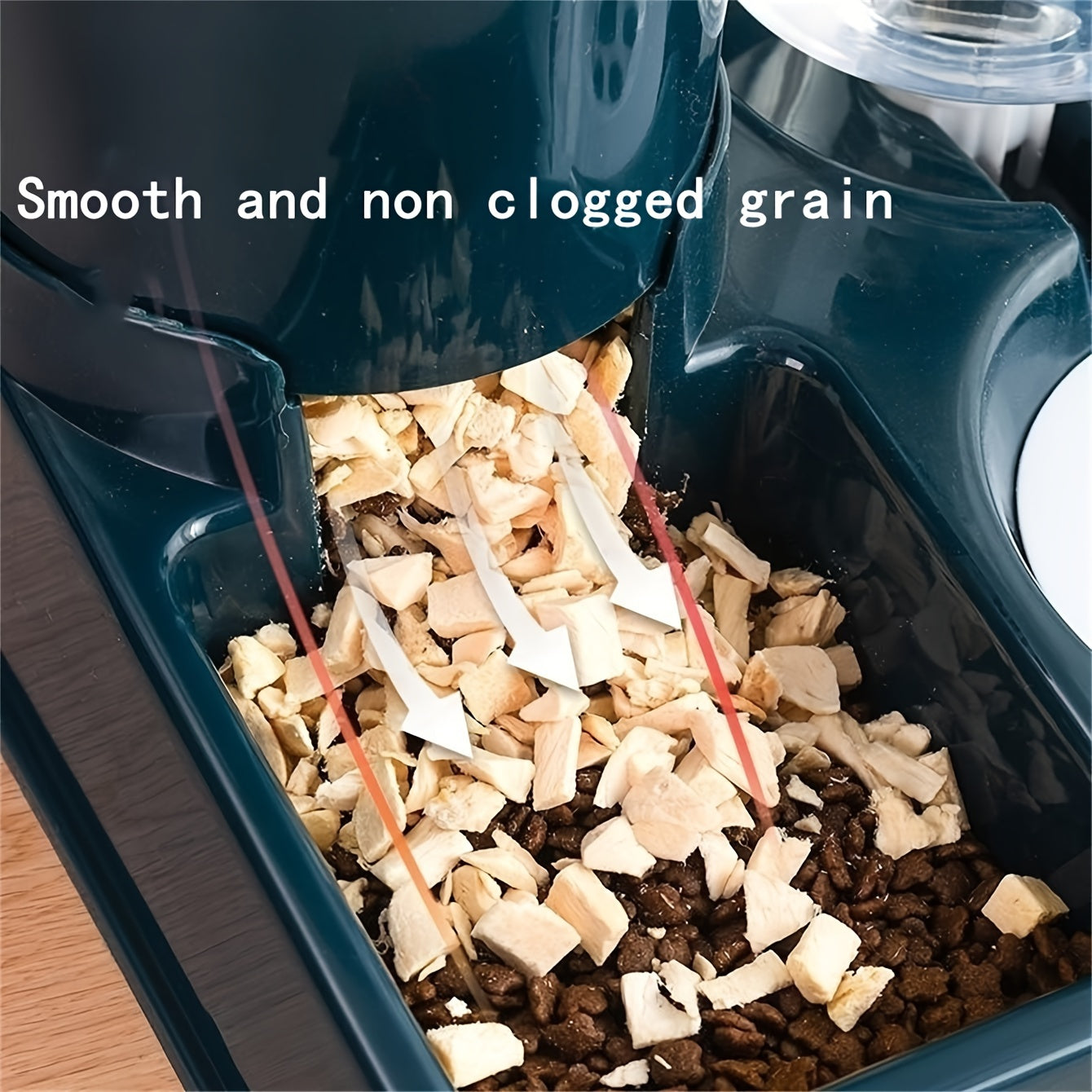 Dual Bowl Automatic Cat Feeder with Water Dispenser - Modern Pet Feeding Station for Cats and Small Dogs, Hygienic Design, Convenient Food and Water Dispensing, Ergonomic and Stylish Home Decor, Dog Food Bowl | Sleek Pet Feed
