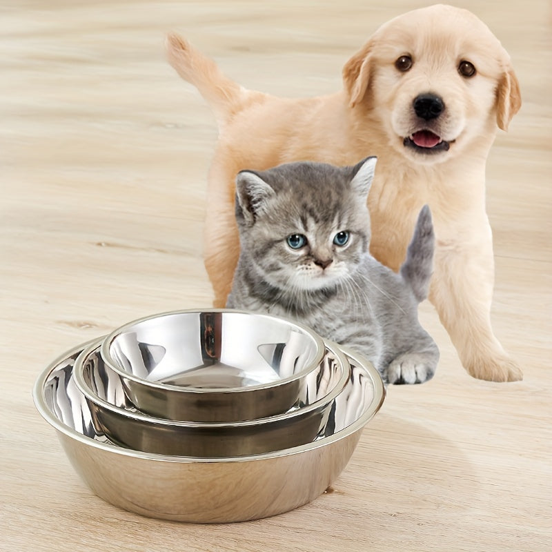 Stainless Steel Durable 1pc Dog Feeder Bowl - Dog Food And Water Bowl