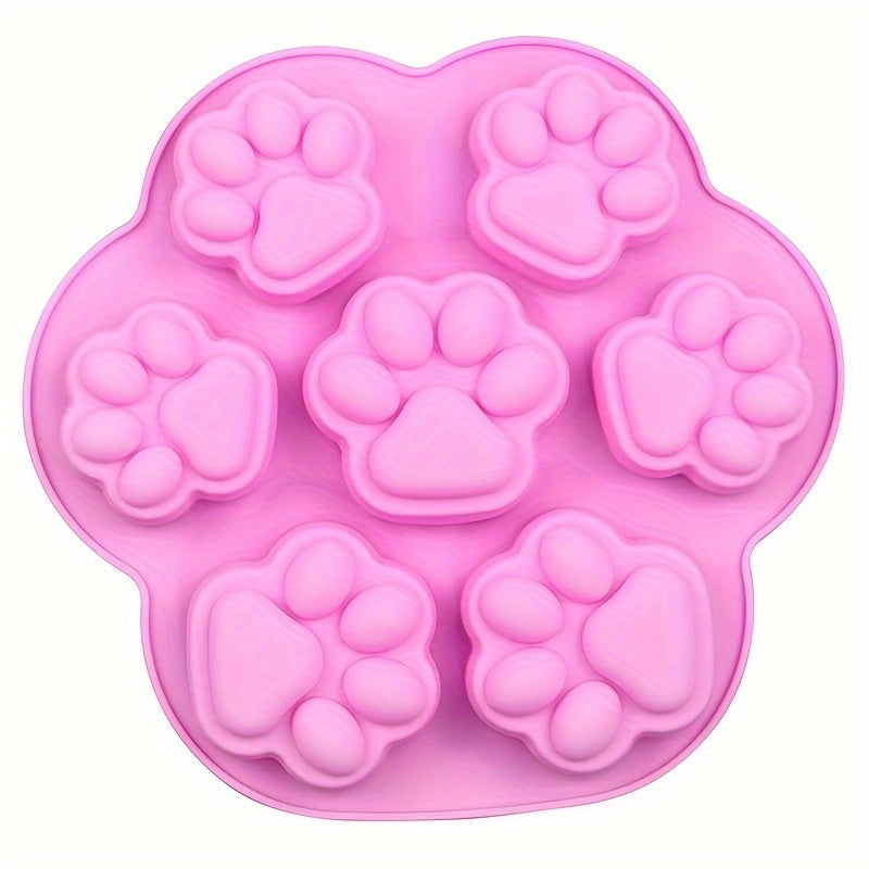 Silicone Mold, Cat Paw, Dog Paw, Bone, Dog Tag, Food Grade Silicone Mold Chocolate, Candy, Jelly, Ice Cubes, Dog Food, Cupcake Baking Mold, Muffin Plate, Kitchen Accessories, Oven Accessories.