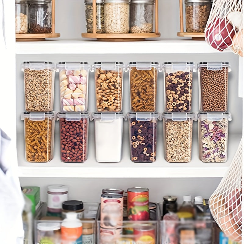 24pcs Pet Food Storage Containers Set With Lids, BPA Free Airtight Plastic Dog Food Storage Buckets With Labels And Marker For Pet Dry Food Snack Storage