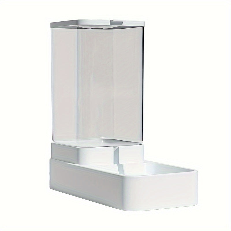 Automatic Self Feeding Station - Gravity Pet Feeder And Water Dispenser Set, Plastic Dog Food Feeder Dog Water Container - Indoor Dogs Christmas Gift